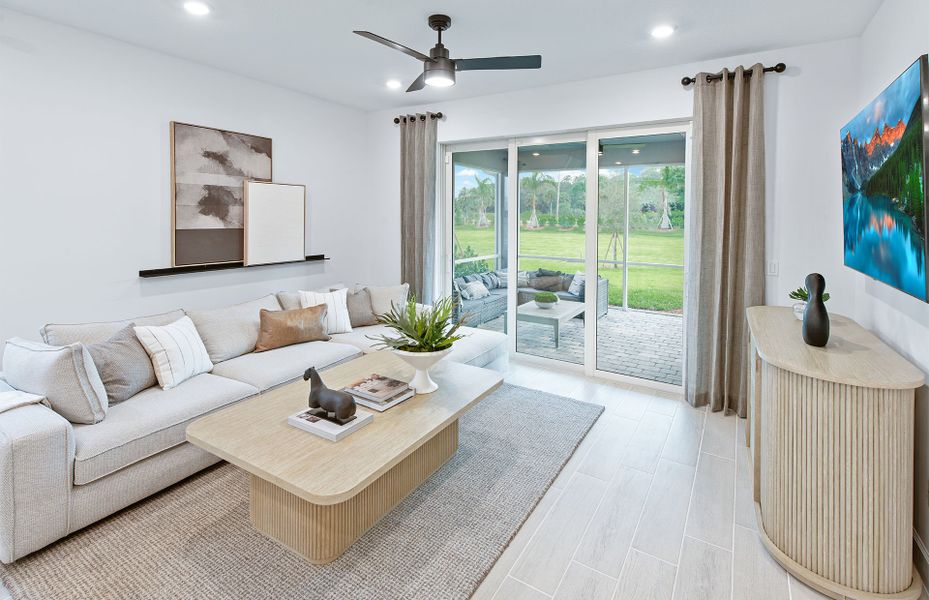 Representative furnished interior of a home built from the Seaport Select by Pulte Homes in Lakeview Estates, Palm Coast (Image 11).