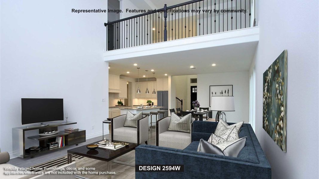 Furnished interior view inside a new home in The George, Richmond (Image 3).
