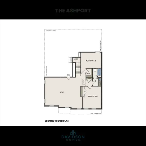 2D floor plan layout for the The Ashport H by Davidson Homes LLC in Heartland, Heartland, TX (Image 3). 2D floor plan layout for the The Ashport H by Davidson Homes LLC in Heartland, Heartland, TX (Image 3).