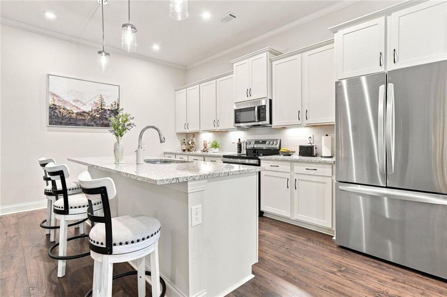 Furnished interior view inside a new home in , Ellijay (Image 48).