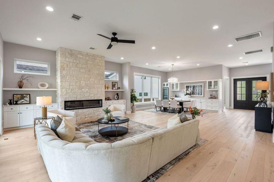 Furnished interior view inside a new home in , Houston (Image 9).
