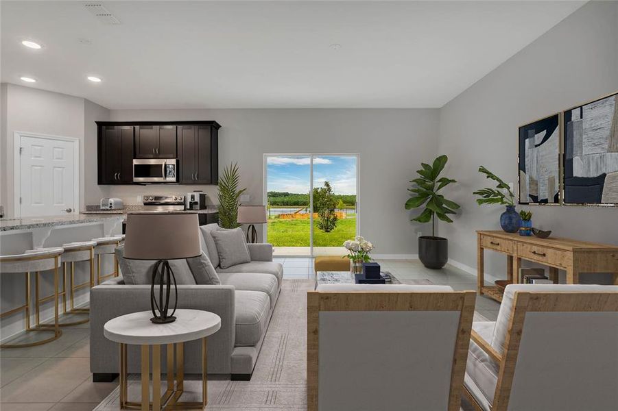 Furnished interior view inside a new home in Village at Windsor Reserve, Eagle Lake (Image 10). Furnished interior view inside a new home in Village at Windsor Reserve, Eagle Lake (Image 10).