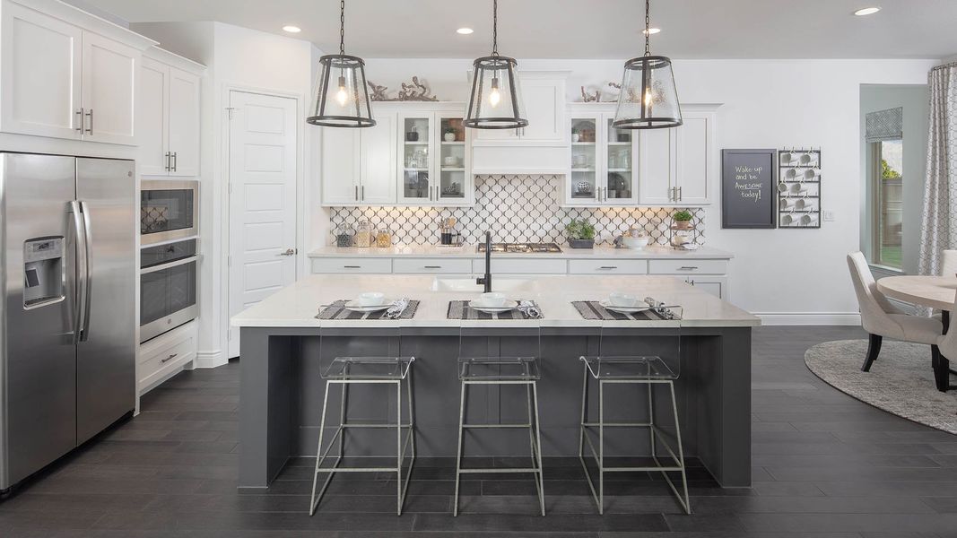 Furnished interior view inside a new home in Trinity Falls, McKinney (Image 28).