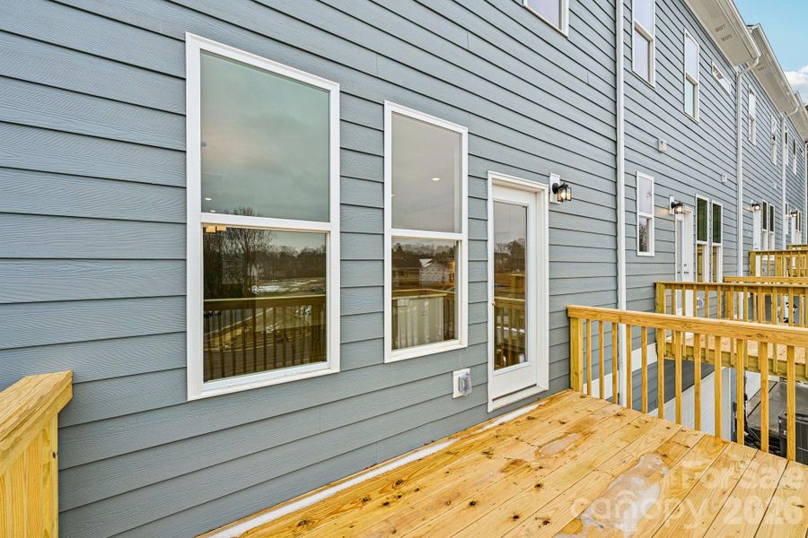 Exterior details and patio area of a home in Vanguard at Vermillion, Huntersville (Image 1). Exterior details and patio area of a home in Vanguard at Vermillion, Huntersville (Image 1).