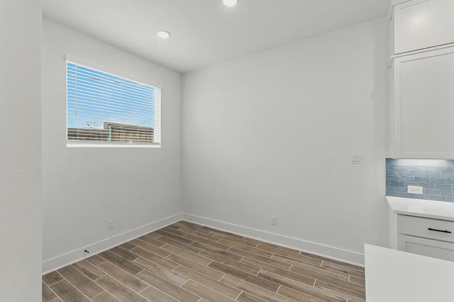Representative unfurnished interior of a home built from the Balder by Chesmar Homes in Rose Hill, San Antonio (Image 10). Representative unfurnished interior of a home built from the Balder by Chesmar Homes in Rose Hill, San Antonio (Image 10).
