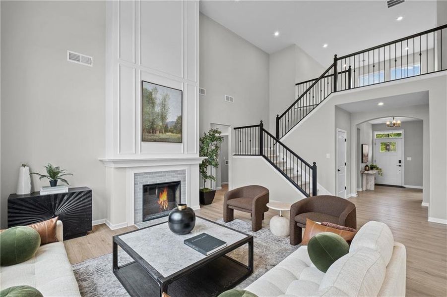 Furnished interior view inside a new home in Pickens Bluff, Hiram (Image 7).