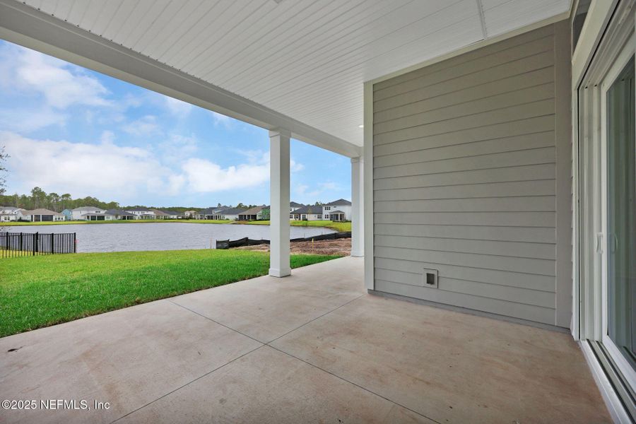 Exterior details and patio area of a home in Reflections at Nocatee, Ponte Vedra (Image 3).