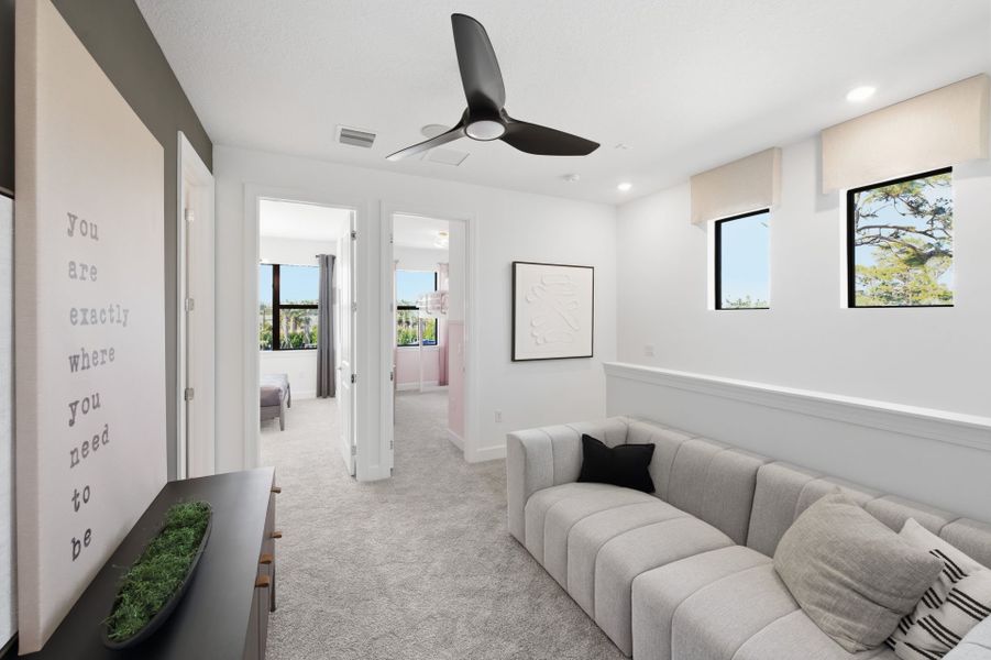 Furnished interior view inside a new home in Everton, Lantana (Image 14). Furnished interior view inside a new home in Everton, Lantana (Image 14).