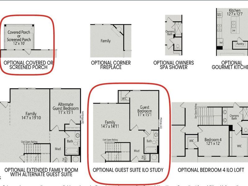 2D floor plan layout of this home in Woodland Crossing, Zebulon, NC (Image 3).