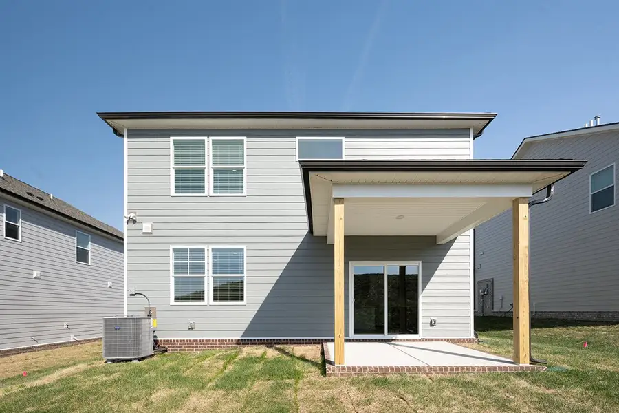 A house with a garage. A house with a garage.