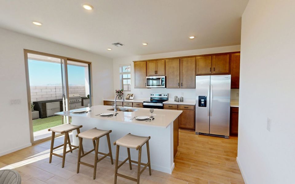 Representative furnished interior of a home built from the Poppy by Brookfield Residential in Blossom Rock, Apache Junction (Image 8). Representative furnished interior of a home built from the Poppy by Brookfield Residential in Blossom Rock, Apache Junction (Image 8).
