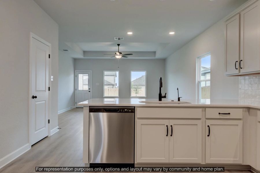 Furnished interior view inside a new home in Saddlebrook Ranch, Schertz (Image 6).