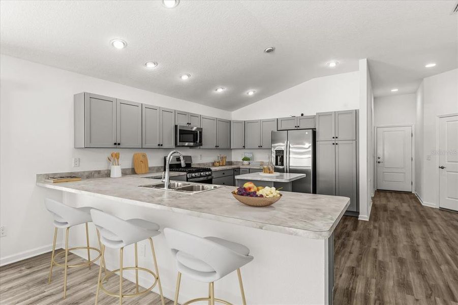 Furnished interior view inside a new home in , The Villages (Image 7).