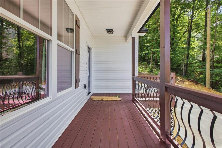 Exterior details and patio area of a home in , Calhoun (Image 23).