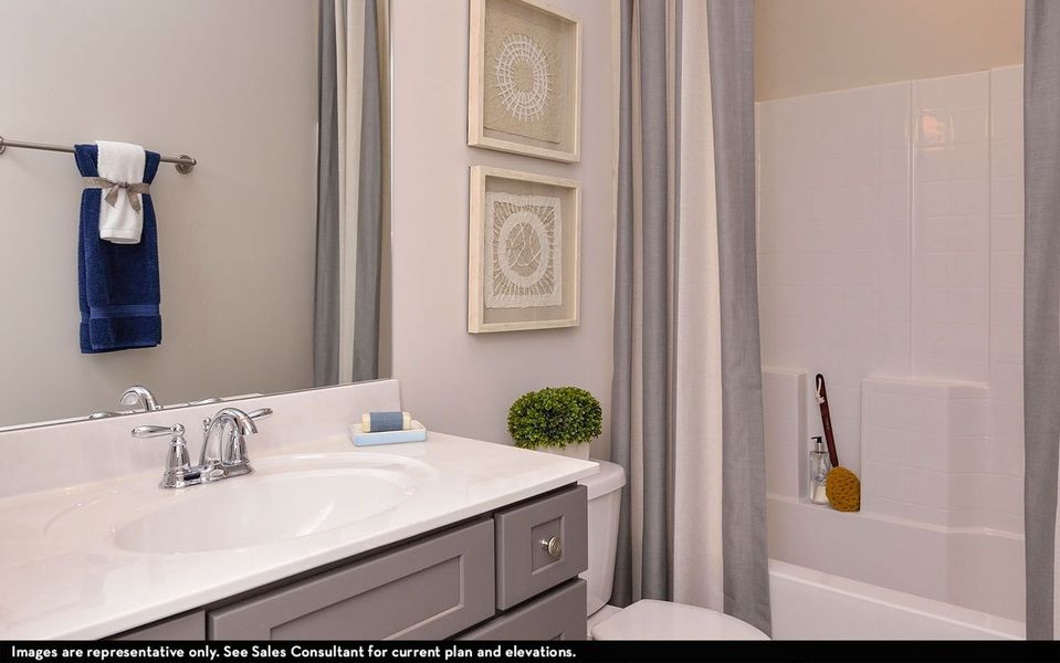 Representative furnished interior of a home built from the Dresden by CastleRock Communities in Belvoir, Fairview (Image 30).