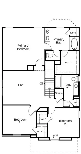 This floor plan features 3 bedrooms, 2 full baths, 1 half bath and over 2,100 square feet of living space. This floor plan features 3 bedrooms, 2 full baths, 1 half bath and over 2,100 square feet of living space.