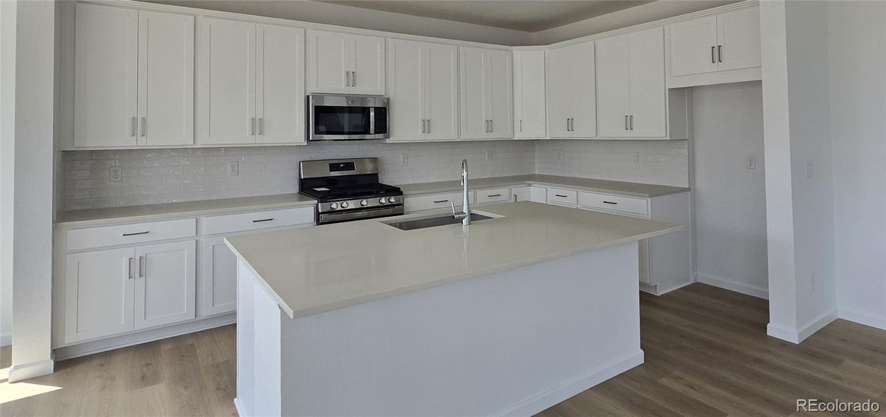 Furnished interior view inside a new home in Trailstone City Collection, Arvada (Image 25).