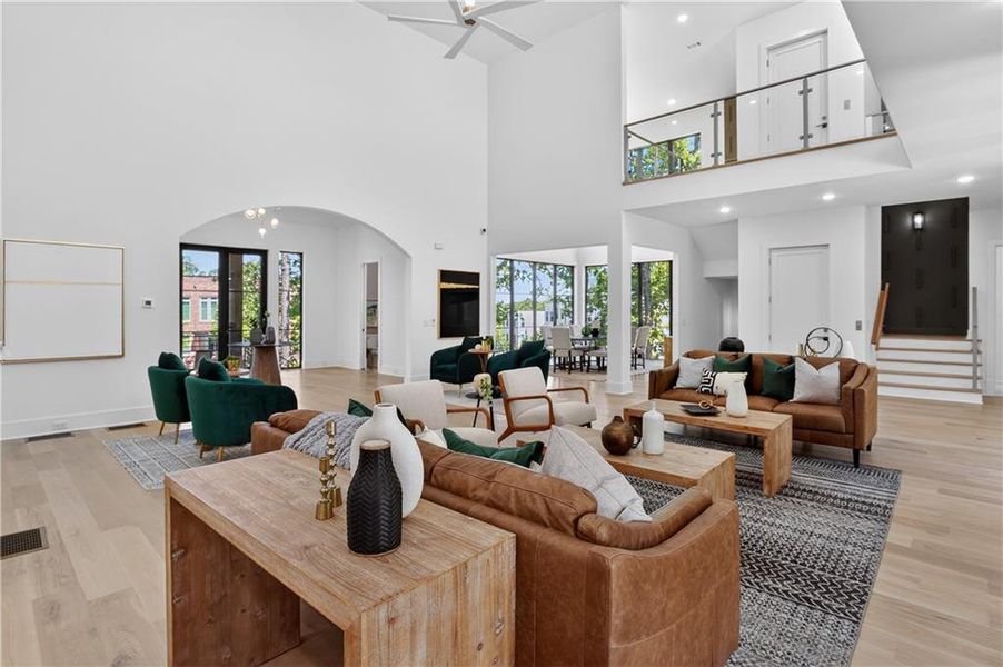 Furnished interior view inside a new home in , Alpharetta (Image 8).