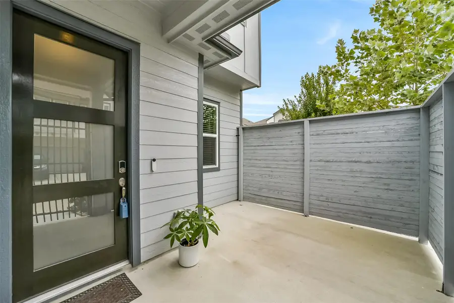 Exterior details and patio area of a home in , Houston (Image 4).
