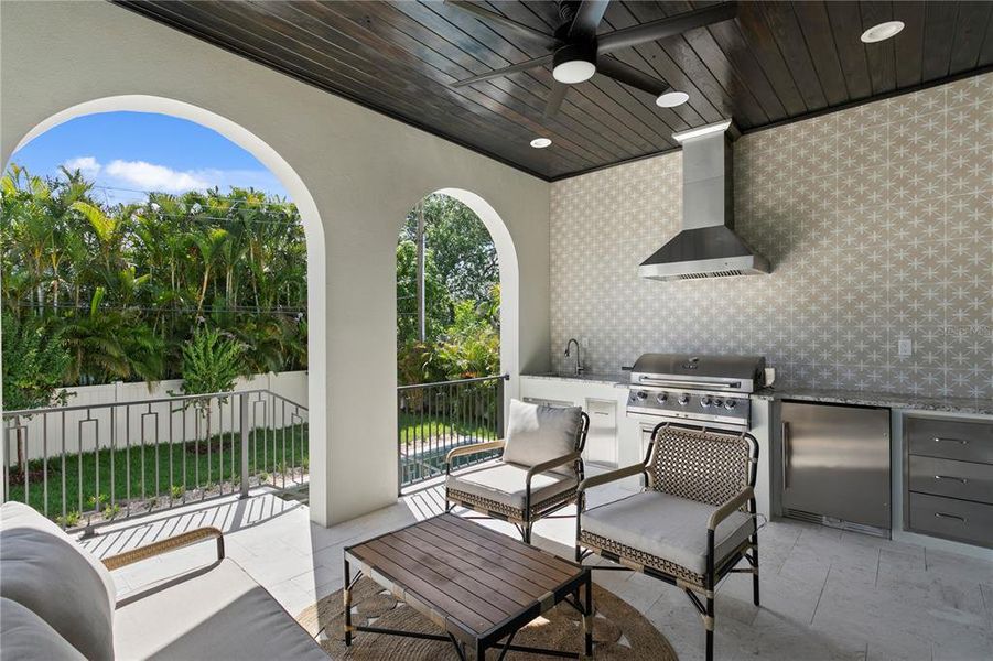 Exterior details and patio area of a home in , Tampa (Image 31). Exterior details and patio area of a home in , Tampa (Image 31).