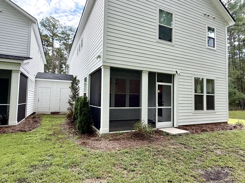 Exterior details and patio area of a home in , Charleston (Image 26).