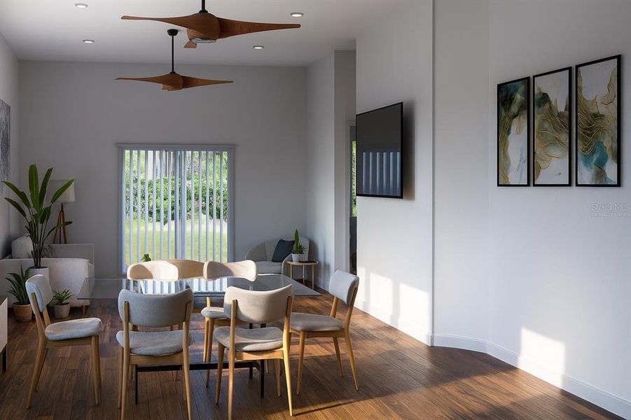 Furnished interior view inside a new home in , Deland (Image 6).
