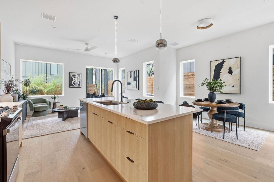 Furnished interior view inside a new home in , Austin (Image 17).