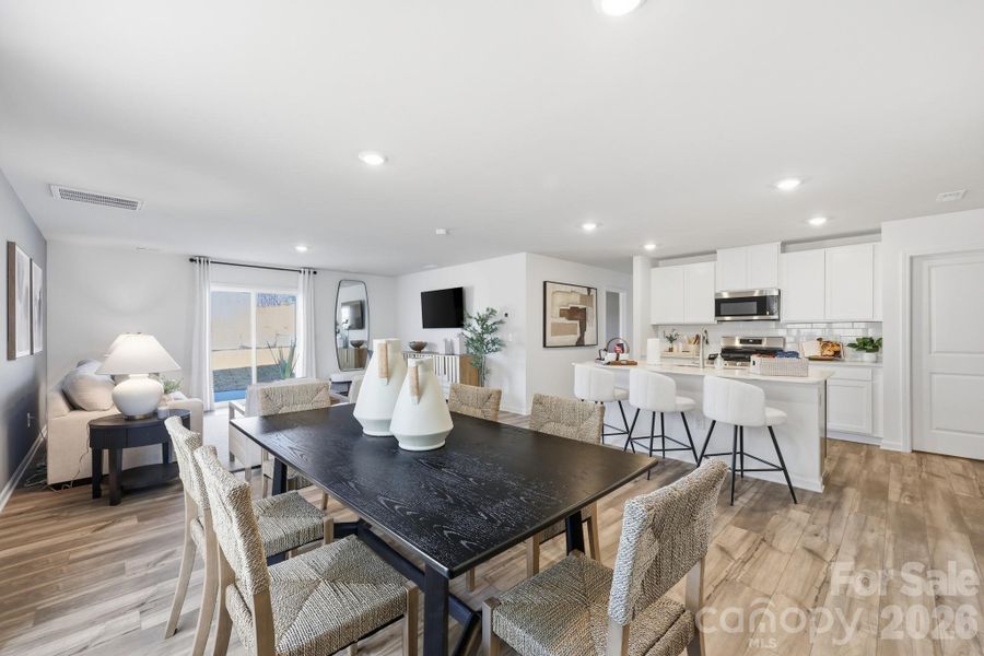 Representative photos of model home