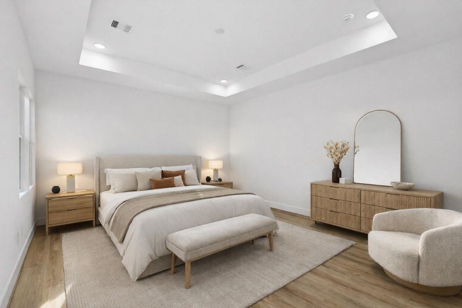 Primary Bedroom Virtually Staged