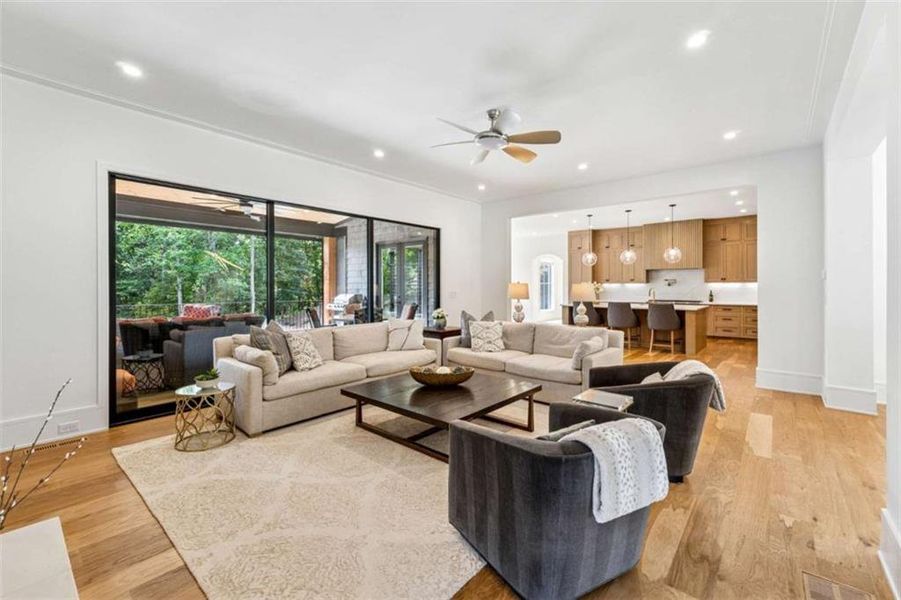 Furnished interior view inside a new home in , Roswell (Image 30).