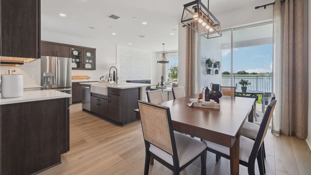 The Dining Room and Kitchen