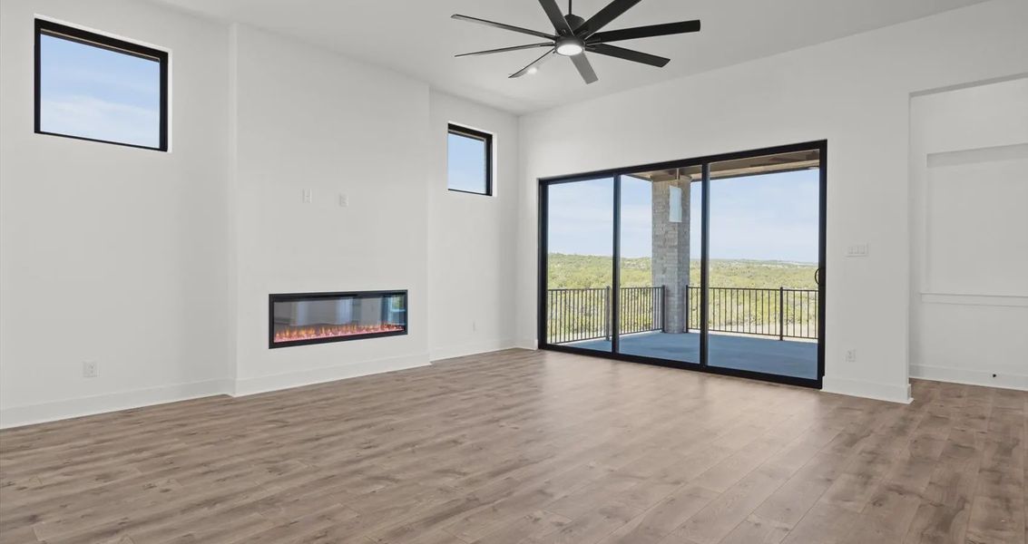 Representative unfurnished interior of a home built from the Allison by Chesmar Homes in Sweetwater, Austin (Image 12).