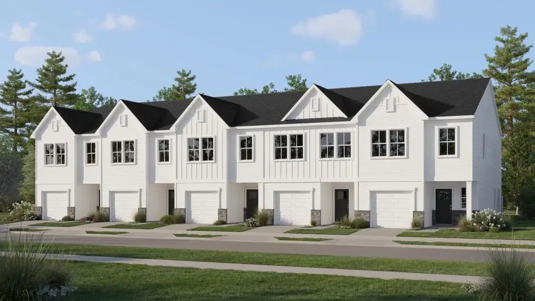 Front exterior of a new home in Kingsley, Statesboro, GA, highlighting curb appeal (Image 1). Front exterior of a new home in Kingsley, Statesboro, GA, highlighting curb appeal (Image 1).