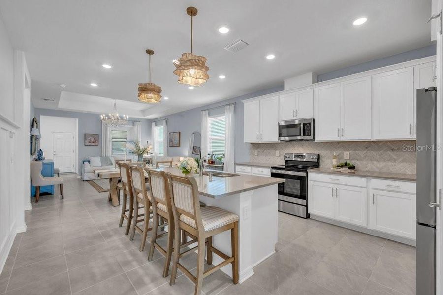 Furnished interior view inside a new home in , Sarasota (Image 16).