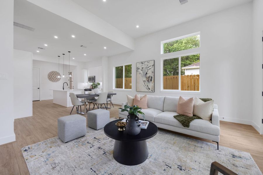 Furnished interior view inside a new home in , Houston (Image 15).