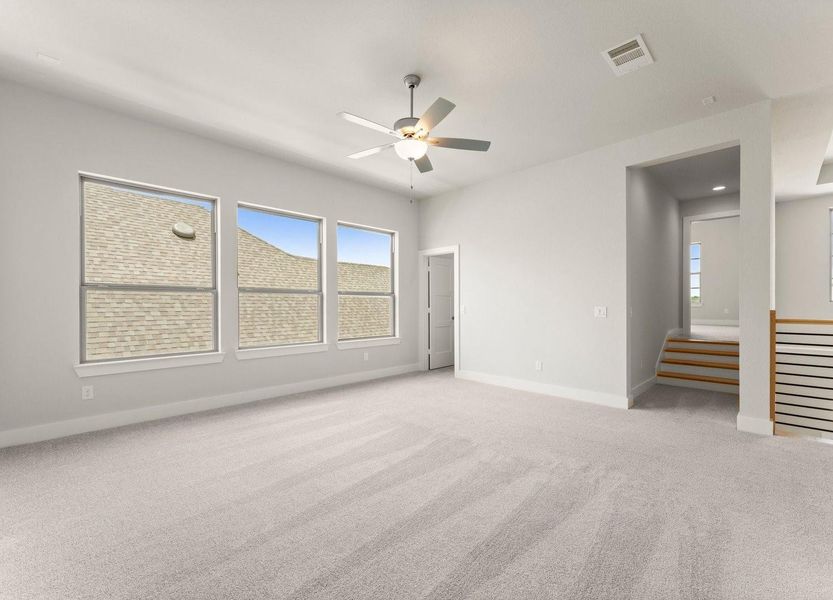 Spacious, unfurnished interior of a new home in Fulshear Lakes 70’s, Fulshear (Image 14). Spacious, unfurnished interior of a new home in Fulshear Lakes 70’s, Fulshear (Image 14).