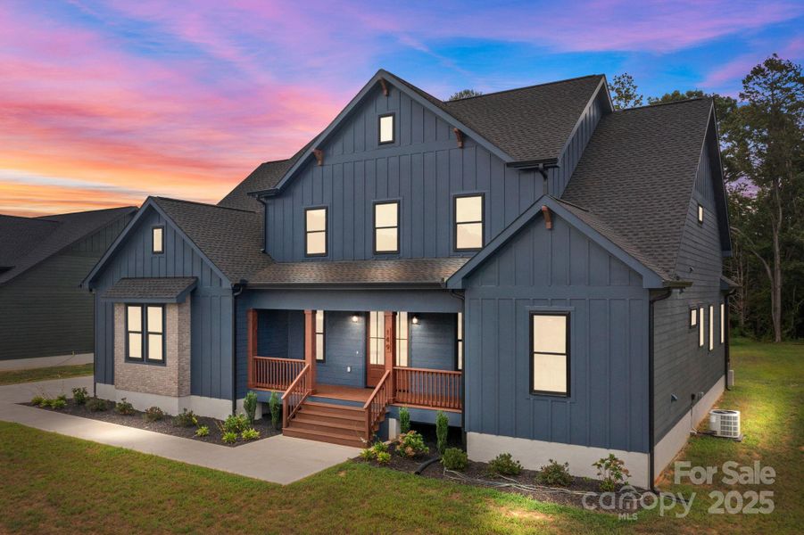 Front exterior of a new home in , Statesville, NC, highlighting curb appeal (Image 23).