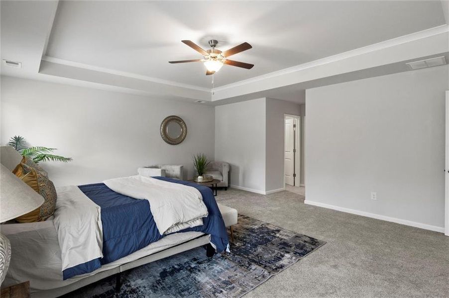Furnished interior view inside a new home in Burchwood, Stockbridge (Image 19). Furnished interior view inside a new home in Burchwood, Stockbridge (Image 19).