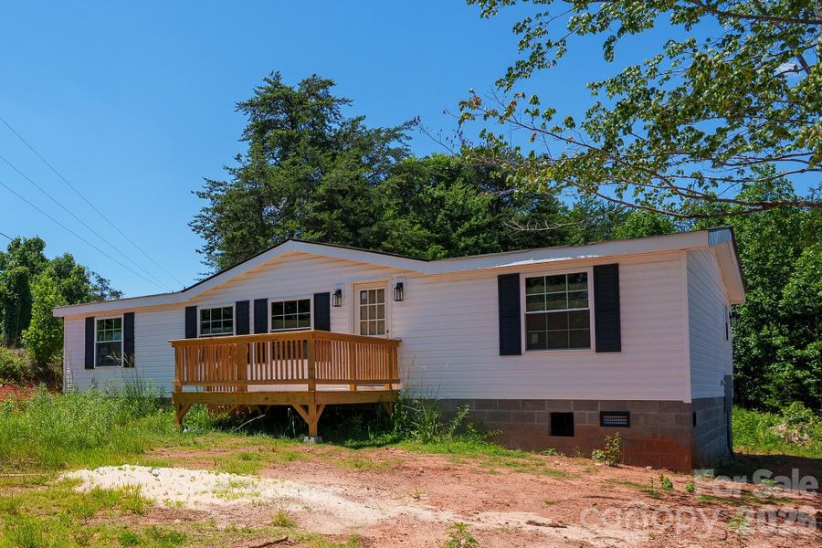 Exterior details and patio area of a home in , Vale (Image 12).