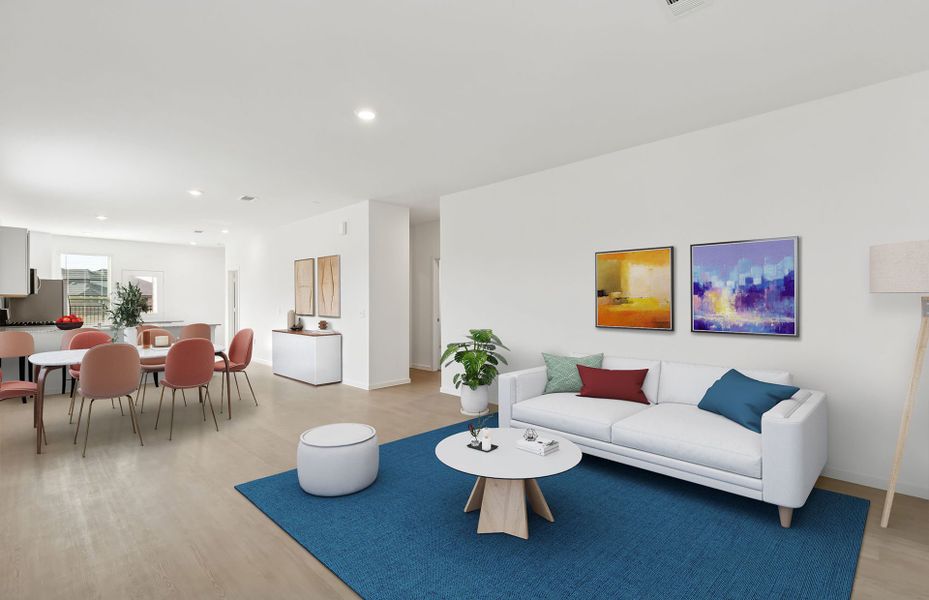 Furnished interior view inside a new home in Mavera, Conroe (Image 13).