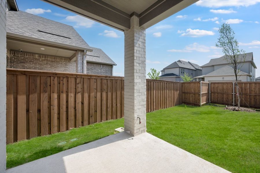 Representative exterior photo of a completed home built from the Tartini by Taylor Morrison in North Sky Celina, Celina, TX (Image 17). Representative exterior photo of a completed home built from the Tartini by Taylor Morrison in North Sky Celina, Celina, TX (Image 17).