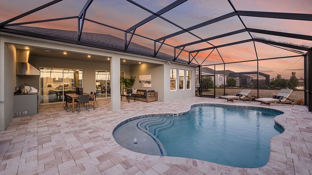 Representative exterior details of a home built from the Lazio II by Taylor Morrison in Westview Community Group Page, Kissimmee (Image 27).