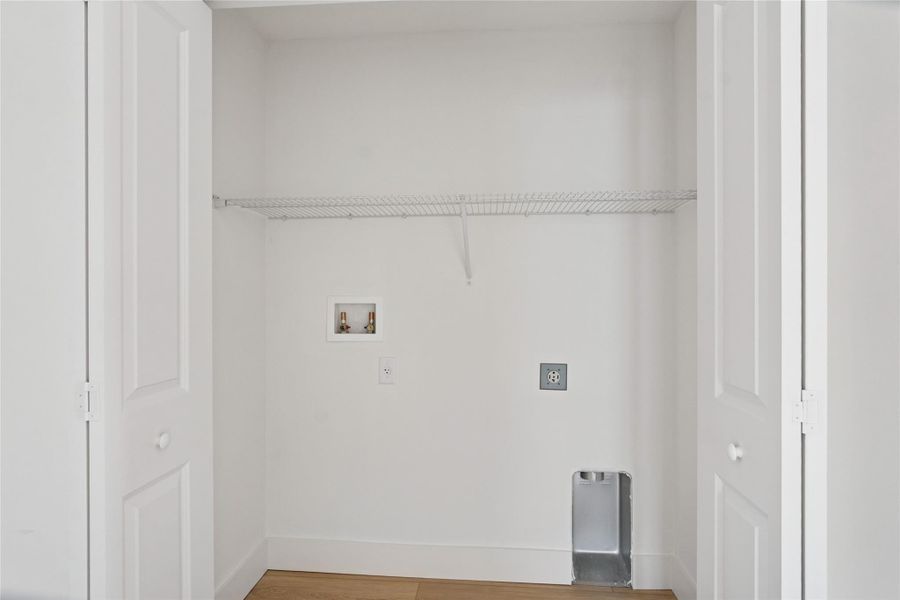 Laundry closet Laundry closet