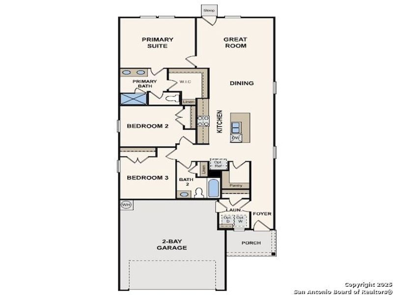 2D floor plan layout of this home in Mesa Vista, San Antonio, TX (Image 2). 2D floor plan layout of this home in Mesa Vista, San Antonio, TX (Image 2).