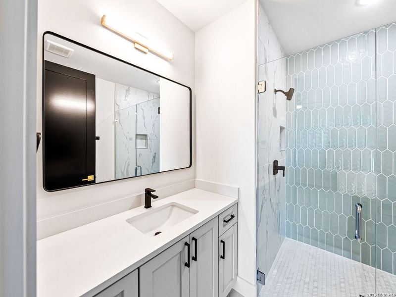 Furnished interior view inside a new home in , San Antonio (Image 11).