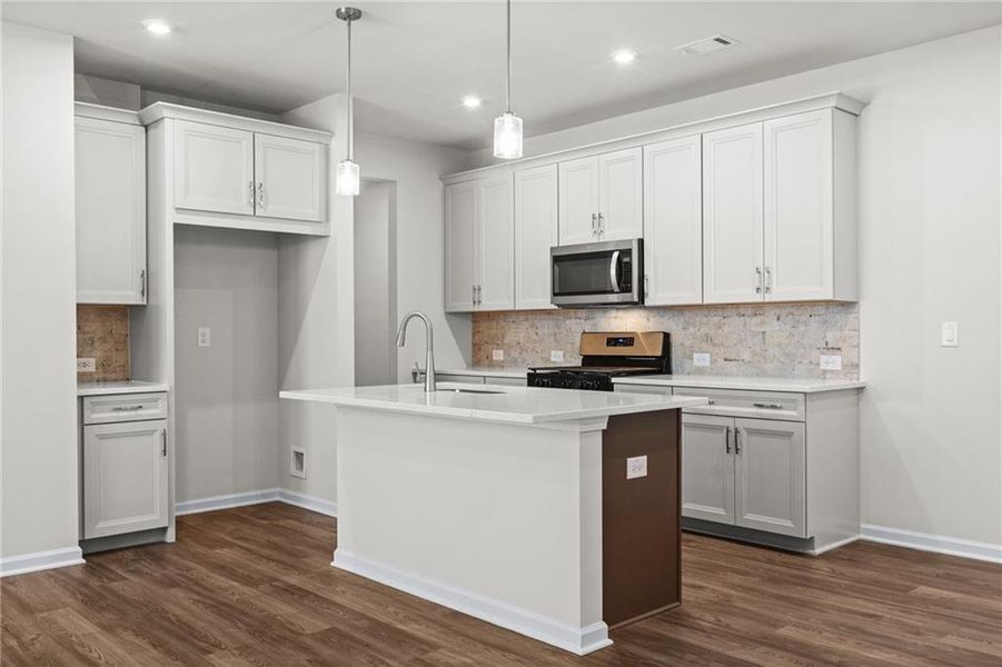 Furnished interior view inside a new home in The Village at Shallowford, Kennesaw (Image 8).