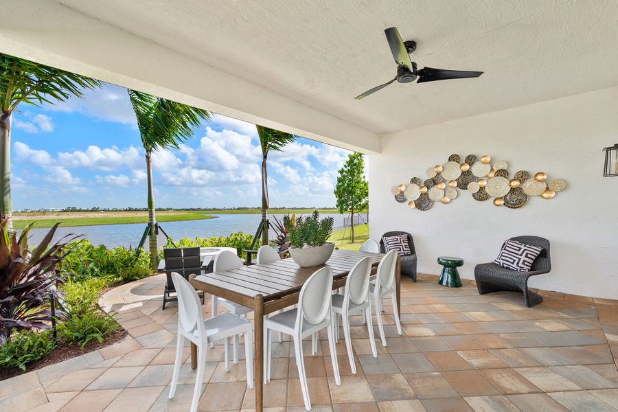 Representative exterior details of a home built from the Tribeca by GL Homes in Valencia Parc at Riverland, Port St. Lucie (Image 3).