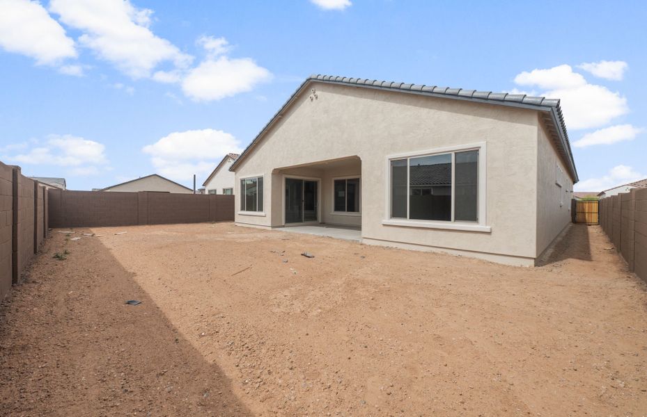 Exterior details and patio area of a home in Artisan at Asante, Surprise (Image 3).