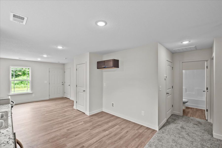 Representative unfurnished interior of a home built from the Elliott by Enchanted Homes in Gentry Place, Spartanburg (Image 18).
