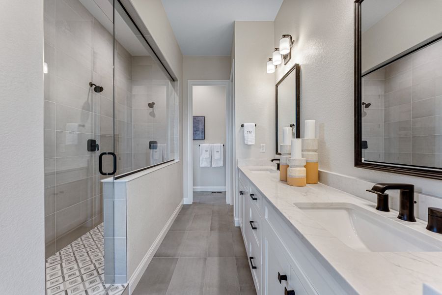 Furnished interior view inside a new home in Macanta, Castle Rock (Image 17).